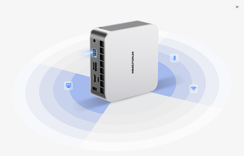 MINIS FORUM X1-470 AMD Ryzen AI 9 HX 470 Barebone Computer