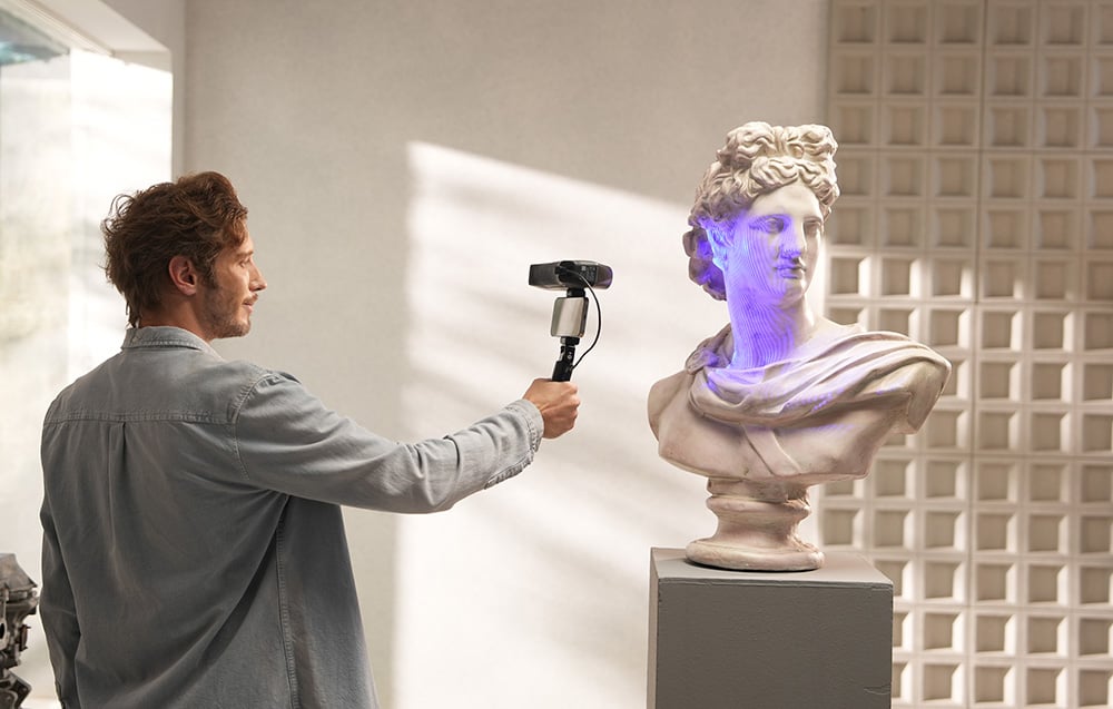 Wide range of scanned objects