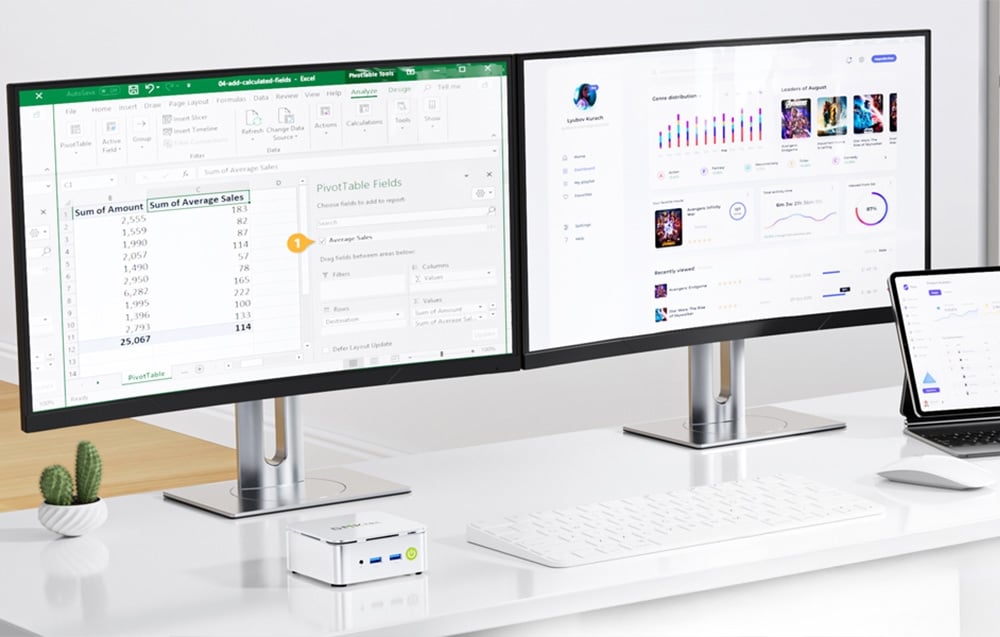 Ultra HD on three screens