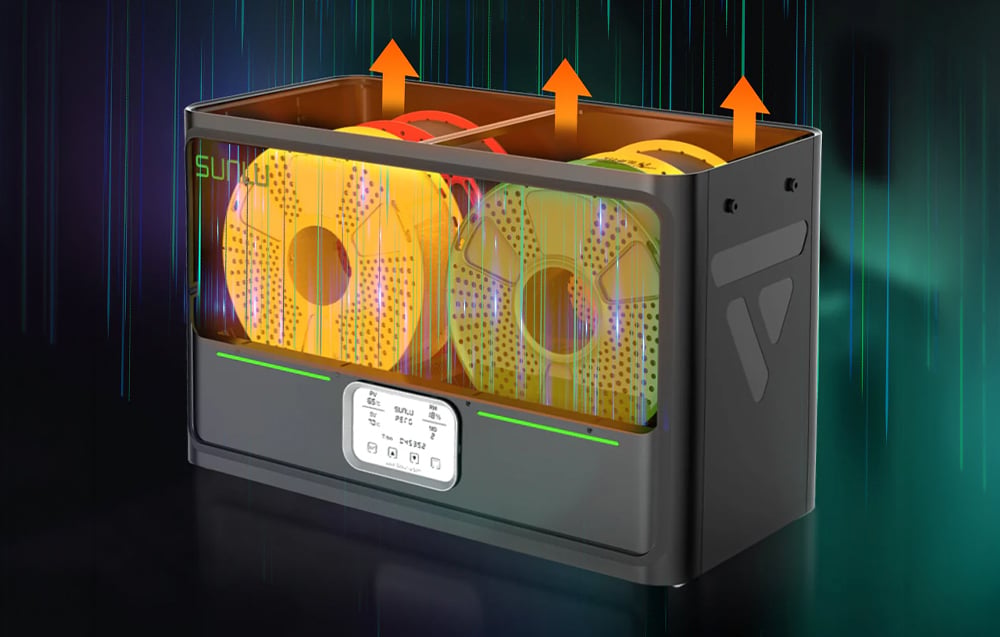 Smart humidity control – filament always in perfect condition
