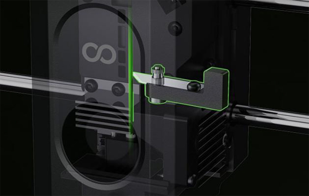 Stable filament feeding and automatic cutting