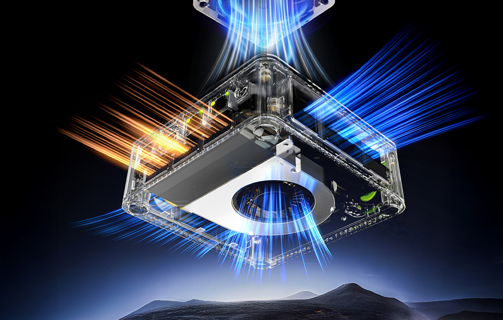 Quiet operation and efficient cooling