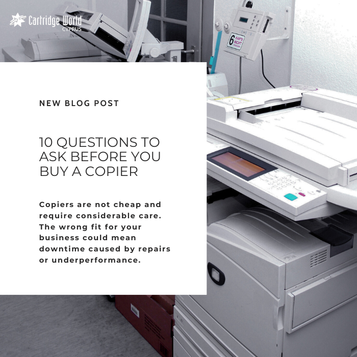 10 Questions to Ask Before You Buy a Copier