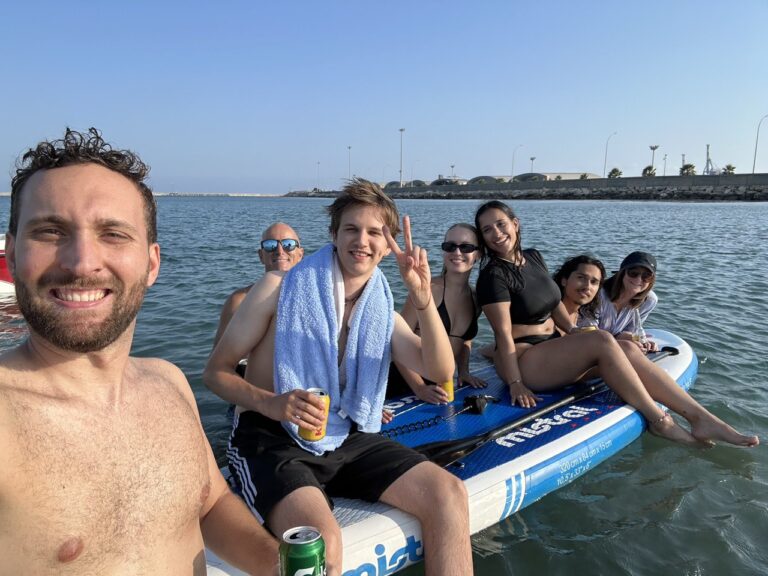CWC Team and interns enjoying a fun day of water skiing together