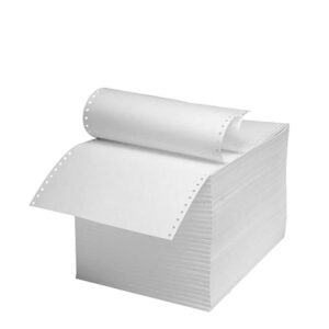 8"x 9.5" (1ply) WHITE (with side perforation)