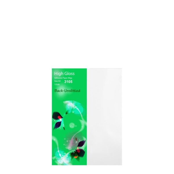 Adhesive Paper A4 (Gloss) Back-Unslitted