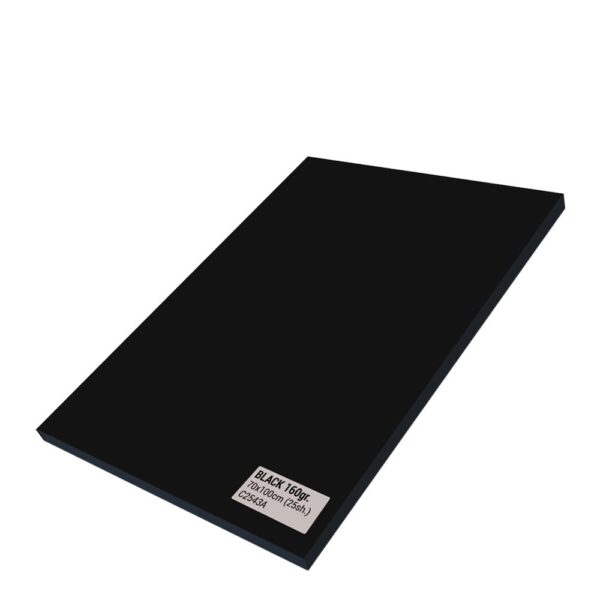 Black Paper 160gr (70x100) 25sh.
