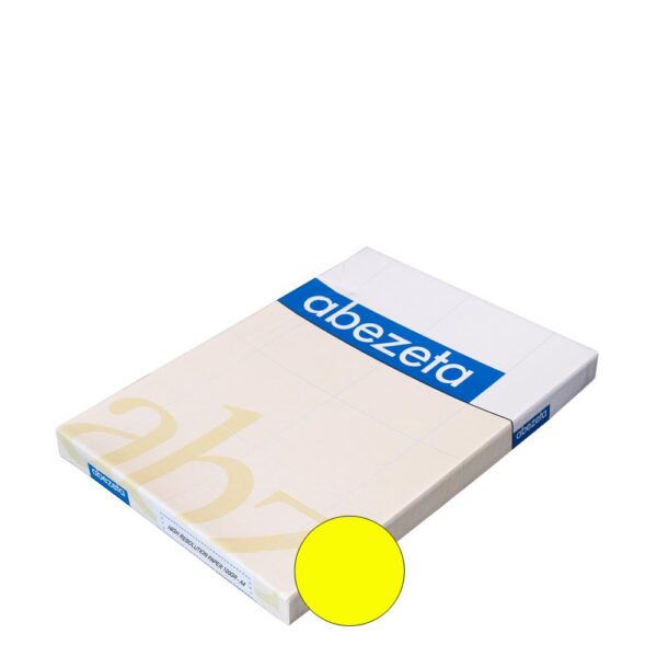 Inkjet Paper A4/100gr - Fluo Yellow, High Resolution