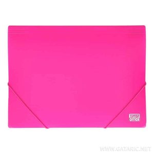 TTO PLASTIC DOCUMENT FILE A4 WITH ELASTIC CLOSURE  405368 NEON PINK