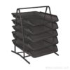 TTO METAL 5-TIER LETTER TRAY BLACK 408285