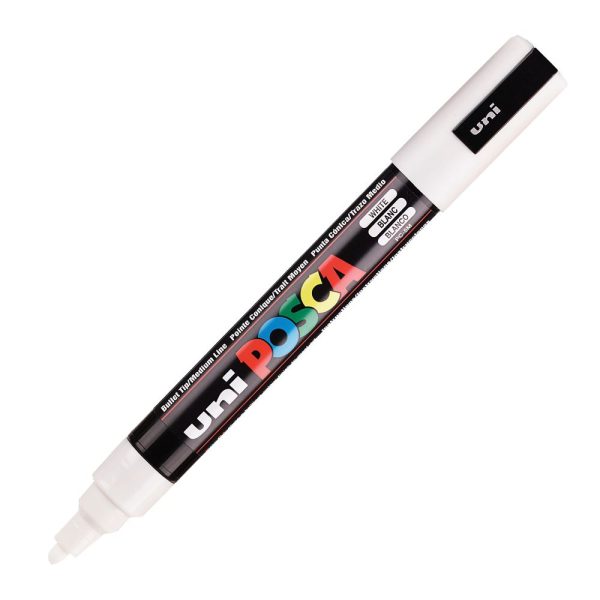 POSCA PAINT MARKER MEDIUM WHITE PC-5M