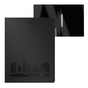 ERICHKRAUSE RING BINDER 'MEGAPOLIS' 2 RINGS A4 24mm BLACK 46002/50515