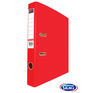 SKAG PREMIUM BOX FILE F/C PVC 4CM RED 4/34
