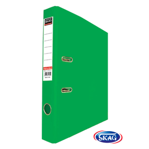 SKAG PREMIUM BOX FILE F/SC PVC 4CM  GREEN 4/34