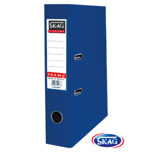 SKAG PREMIUM BOX FILE F/SC PVC 8CM WIDE DARK BLUE 8/34