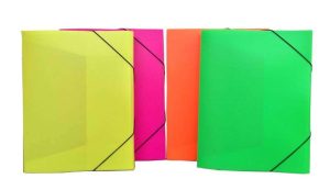 B/R PP BOX FILE ELASTIC CLOSURE 3CM GREEN BR84022