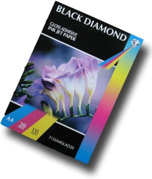 BLACK DIAMOND GLOSS SELF-ADHESIVE PHOTO PAPER A4 135G 20sheets
