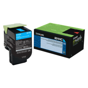 LEXMARK 80C2H0 ORIGINAL CYAN TONER