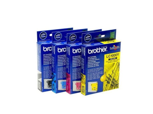 BROTHER LC1000 ORIGINAL SET OF 4 INKS