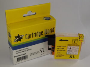 BROTHER LC1100/980 HY CW REPLACEMENT YELLOW wigig