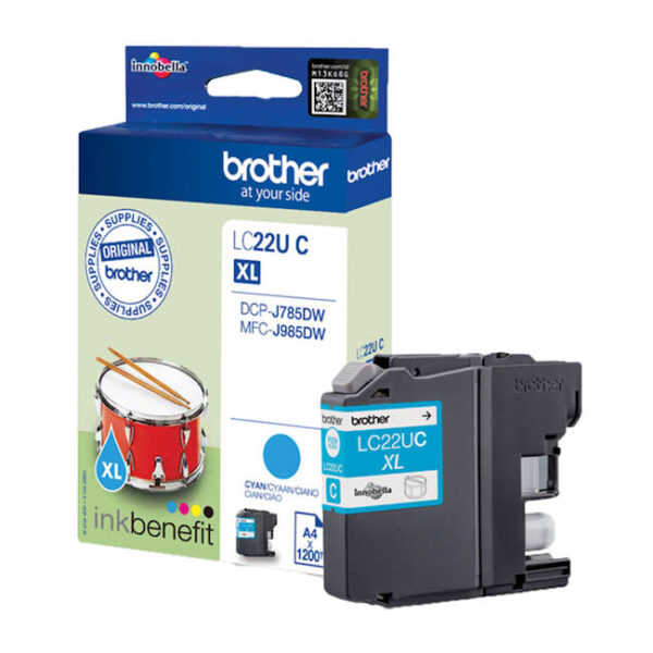 BROTHER LC22U XL ORIGINAL CYAN INK