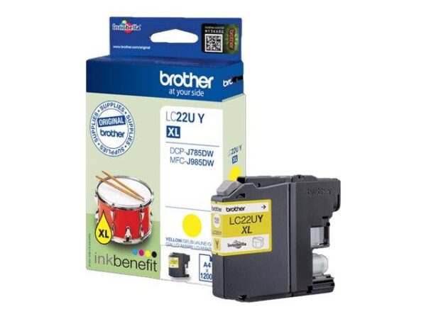 BROTHER LC22U XL ORIGINAL YELLOW INK