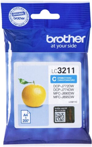 BROTHER LC3211 ORIGINAL CYAN INK