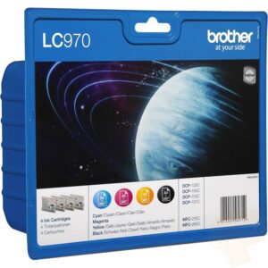 BROTHER LC970 ORIGINAL SET OF 4 INKS