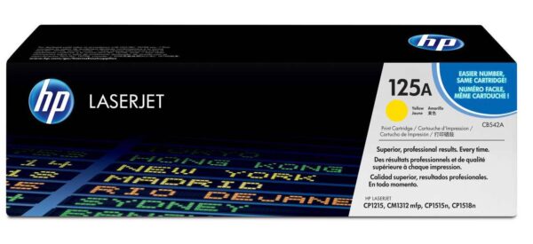 HP CB542A ORIGINAL TONER YELLOW 125A