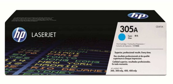 HP CE411A ORIGINAL TONER CYAN 305A *2,600 Pages