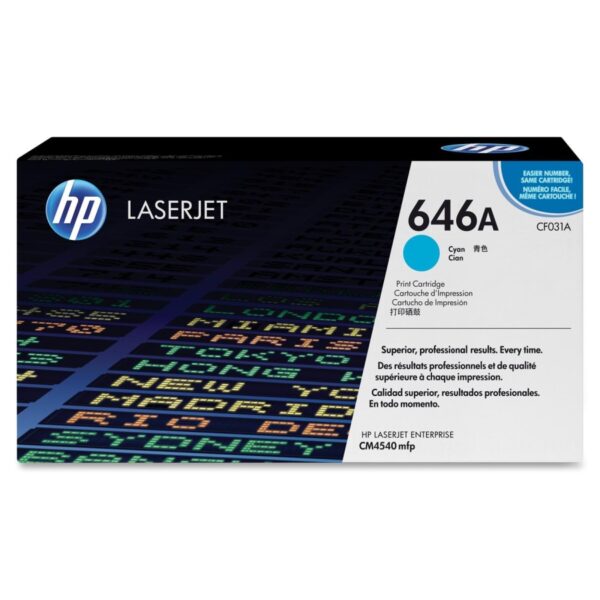 HP CF031A ORIGINAL TONER CYAN 646A