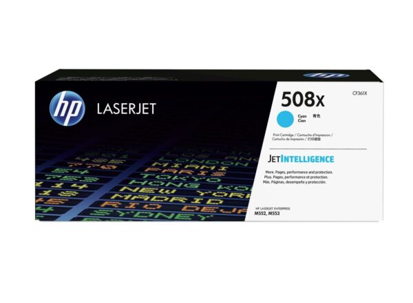 HPCF361X  ORIGINAL TONER CYAN HY  508X