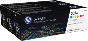 HP CE411A/CE412A/CE413A ORIGINAL TONERS C/Y/M TRI- PACK 305A
