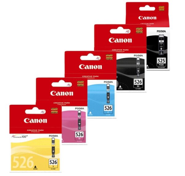 CANON CLI526/PGI525 ORIGINAL SET OF 5 INKS