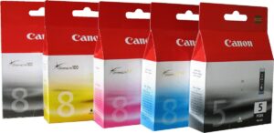 CANON CLI8 /PGI5 ORIGINAL SET OF 5 INKS