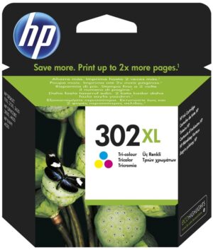 HP 302 EXTRA LARGE ORIGINAL COLOUR INK 8ML