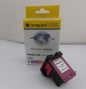 HP 653 XL COLOUR Print 3.5x more Pages w/ink level chip CW REPLACEMENT INK *378 pages