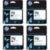 HP 712 ORIGINAL SET OF 4 INKS