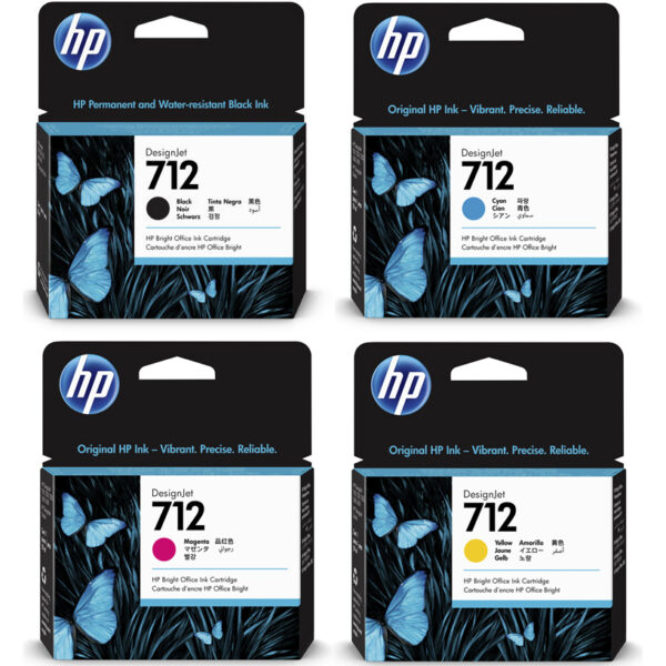 HP 712 ORIGINAL SET OF 4 INKS