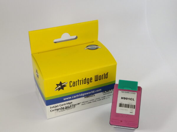 HP 901 CW REPLACEMENT COLOUR INK 18ML! with ink level chip