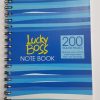 LUCKY BOSS SPIRAL NOTE BOOK A5 LB003 (200 SHEETS)