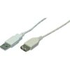 LOGILINK CABLE USB 2.0 EXTENSION M/F 2M WHITE CU0010