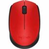 LOGITECH MOUSE WIRELESS M171 RED ( 910-004641 )