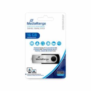 MEDIARANGE 16GB USB BLACK/SILVER MR910