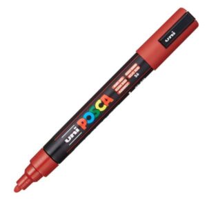 POSCA PAINT MARKER MEDIUM RED RUBY PC-5M