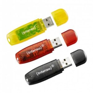 INTENSO USB FLASH 2.0 RAINBOW PACK 3-16GB