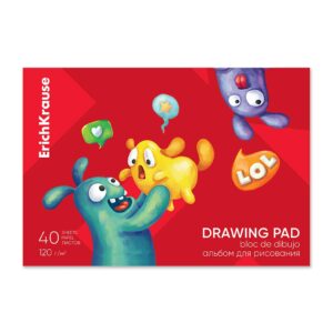 ERICHKRAUSE DRAWING PAD JOLLY FRIENDS A4 40 SHEETS 61477