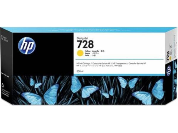HP 728XL ORIGINAL YELLOW INK 300ml