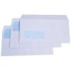 WHITE ENVELOPES 110X220MM 90GR WINDOW B110220W 1000 PCS