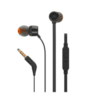 JBL T110 INEAR UNIVERSAL HEADPHONES 1-BUTTON MIC/REMOTE (BLK)